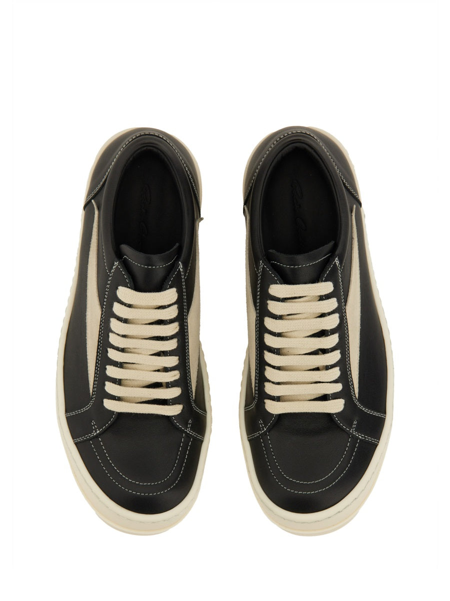 RICK OWENS Vintage Leather Sneakers for Women - FW25 Collection