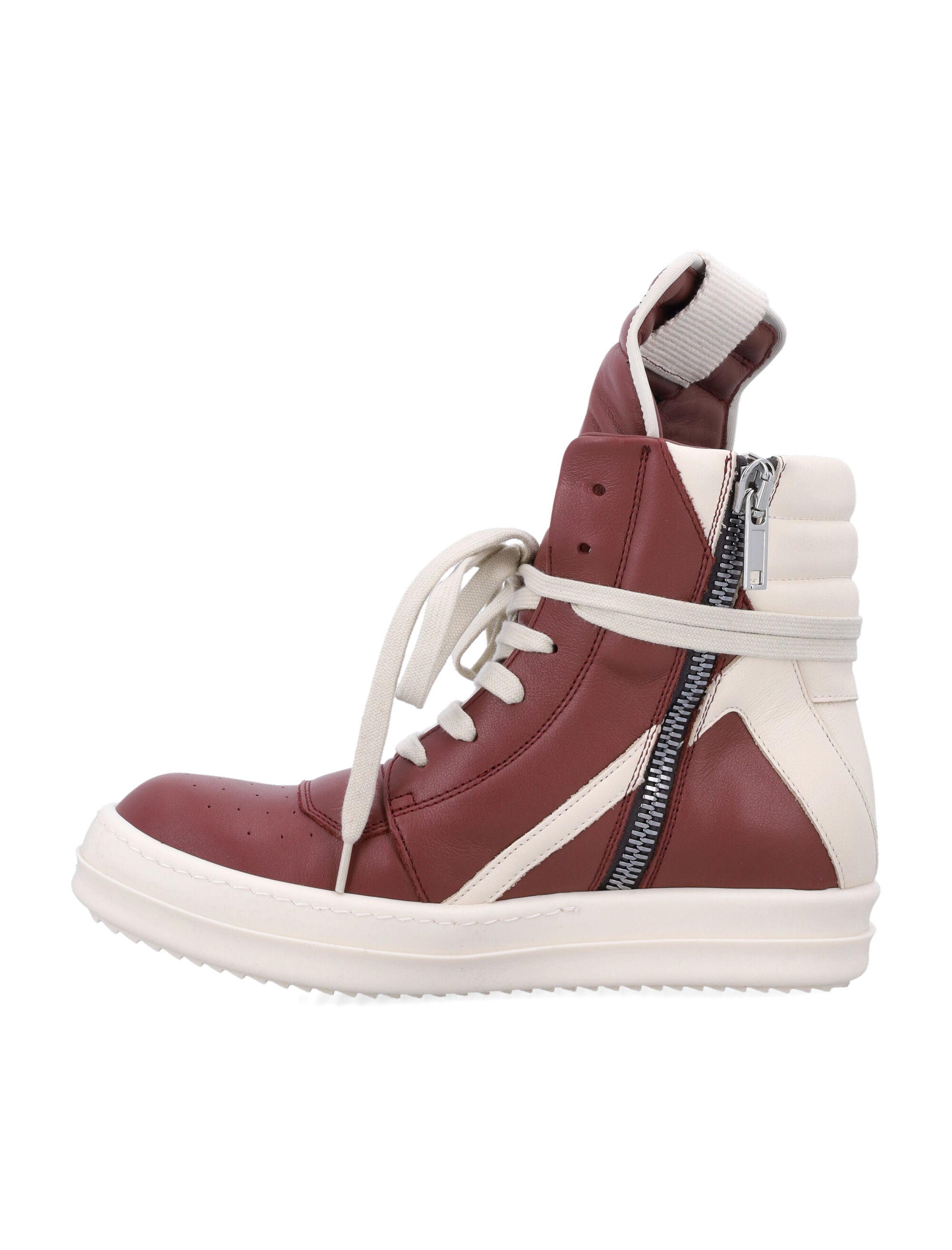 RICK OWENS Geometric Panel Sneaker with Extended Tongue
