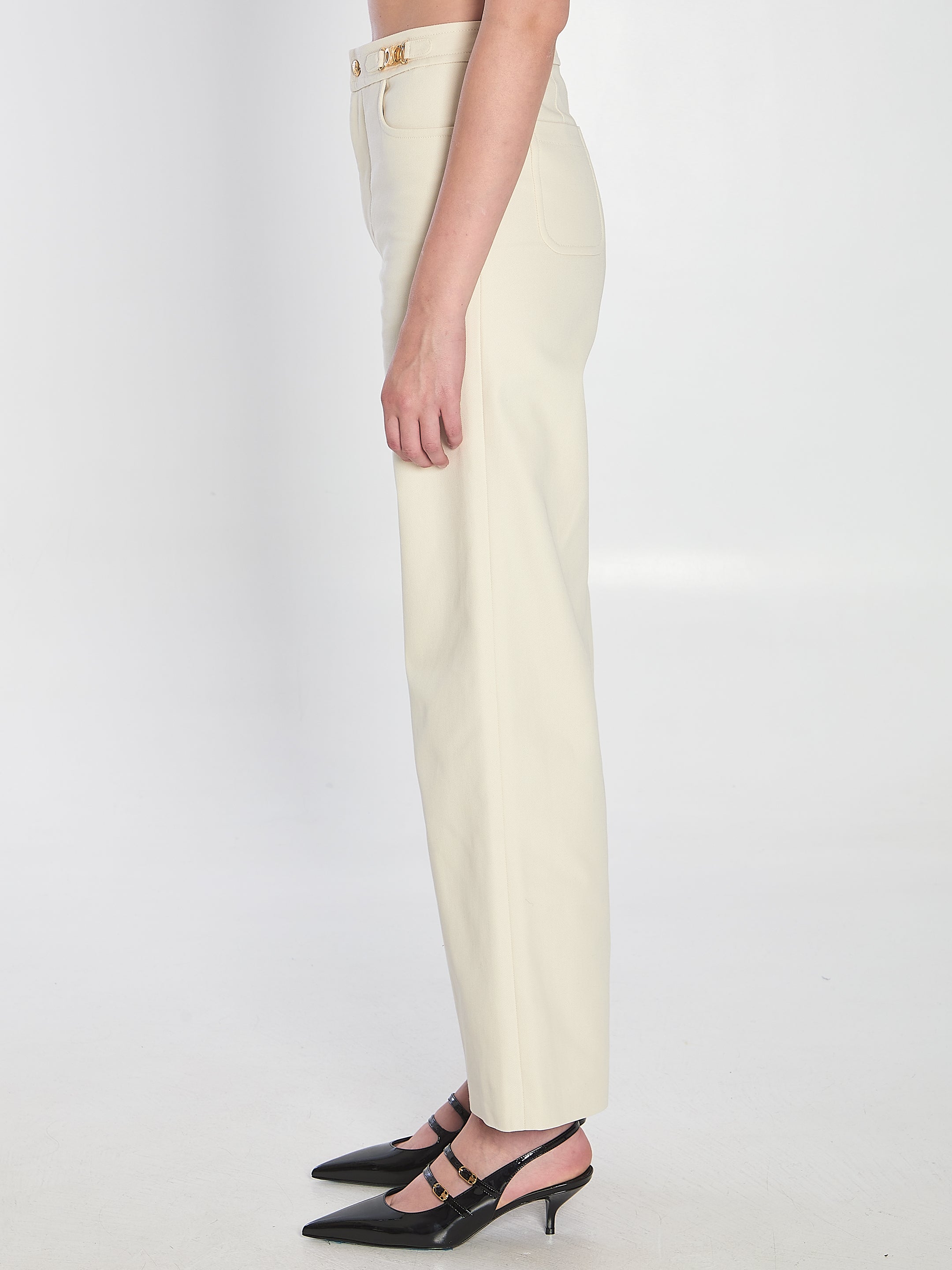 CELINE Triomphe Cotton Trousers for Women