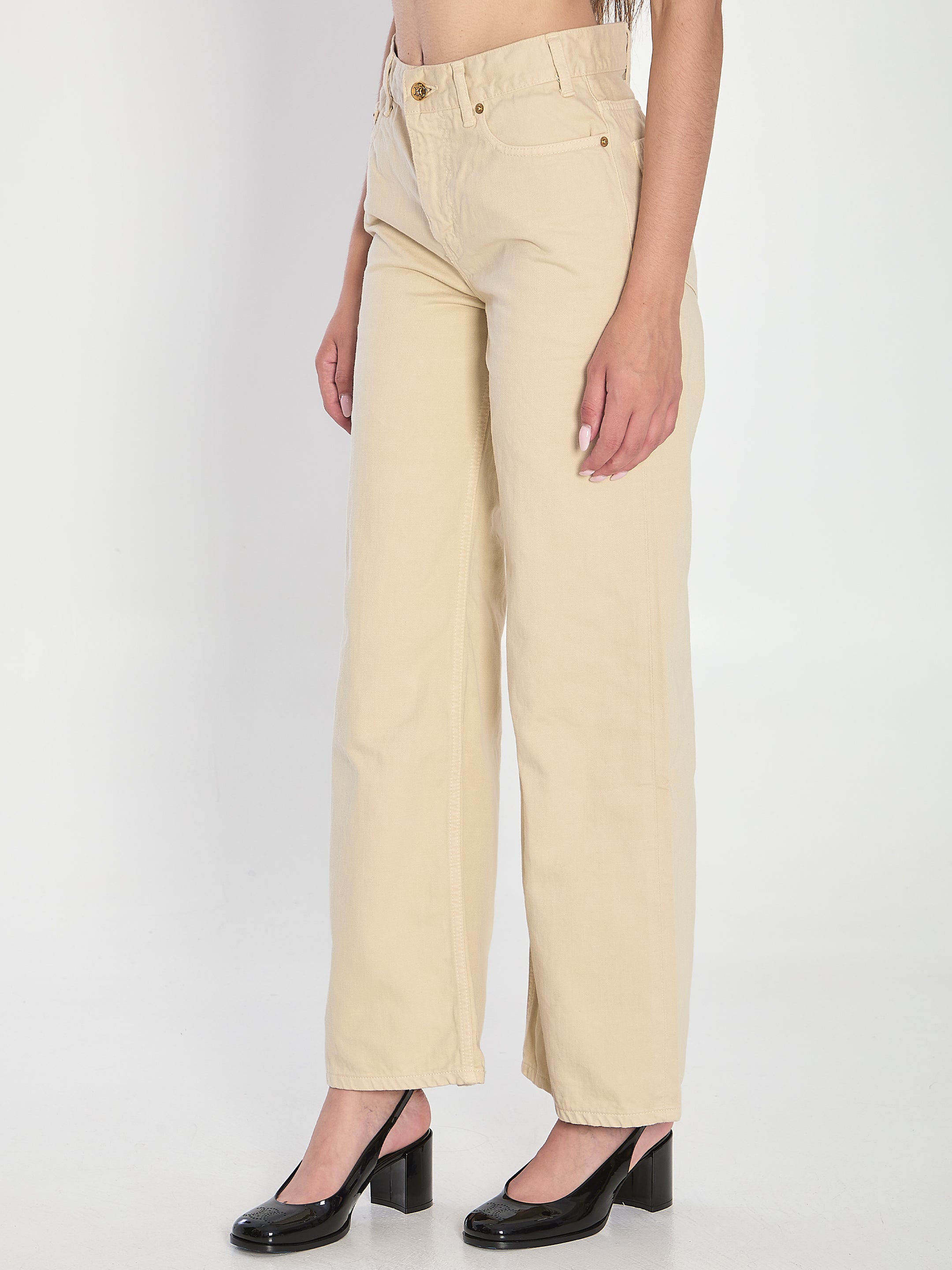 CELINE High Waist Wide Leg Jeans - Size 26