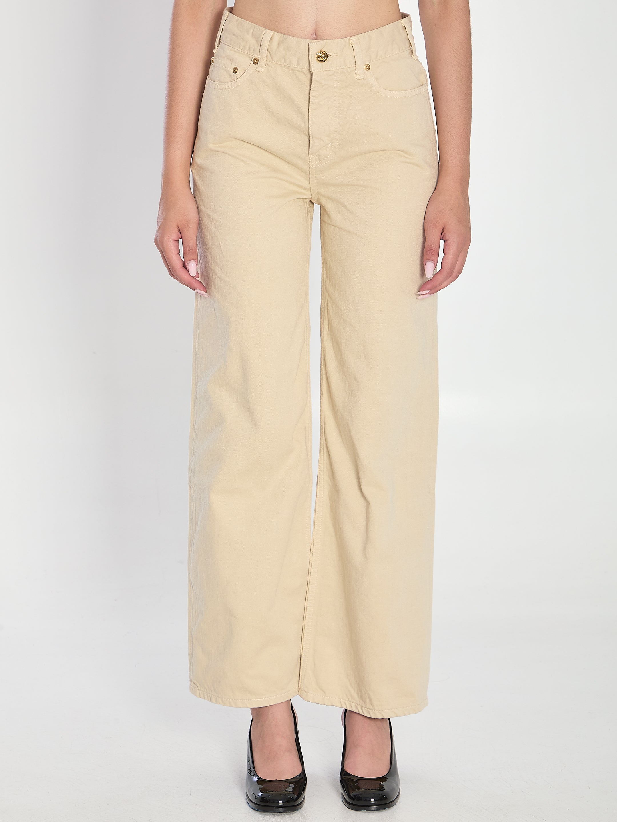 CELINE High Waist Wide Leg Jeans - Size 26