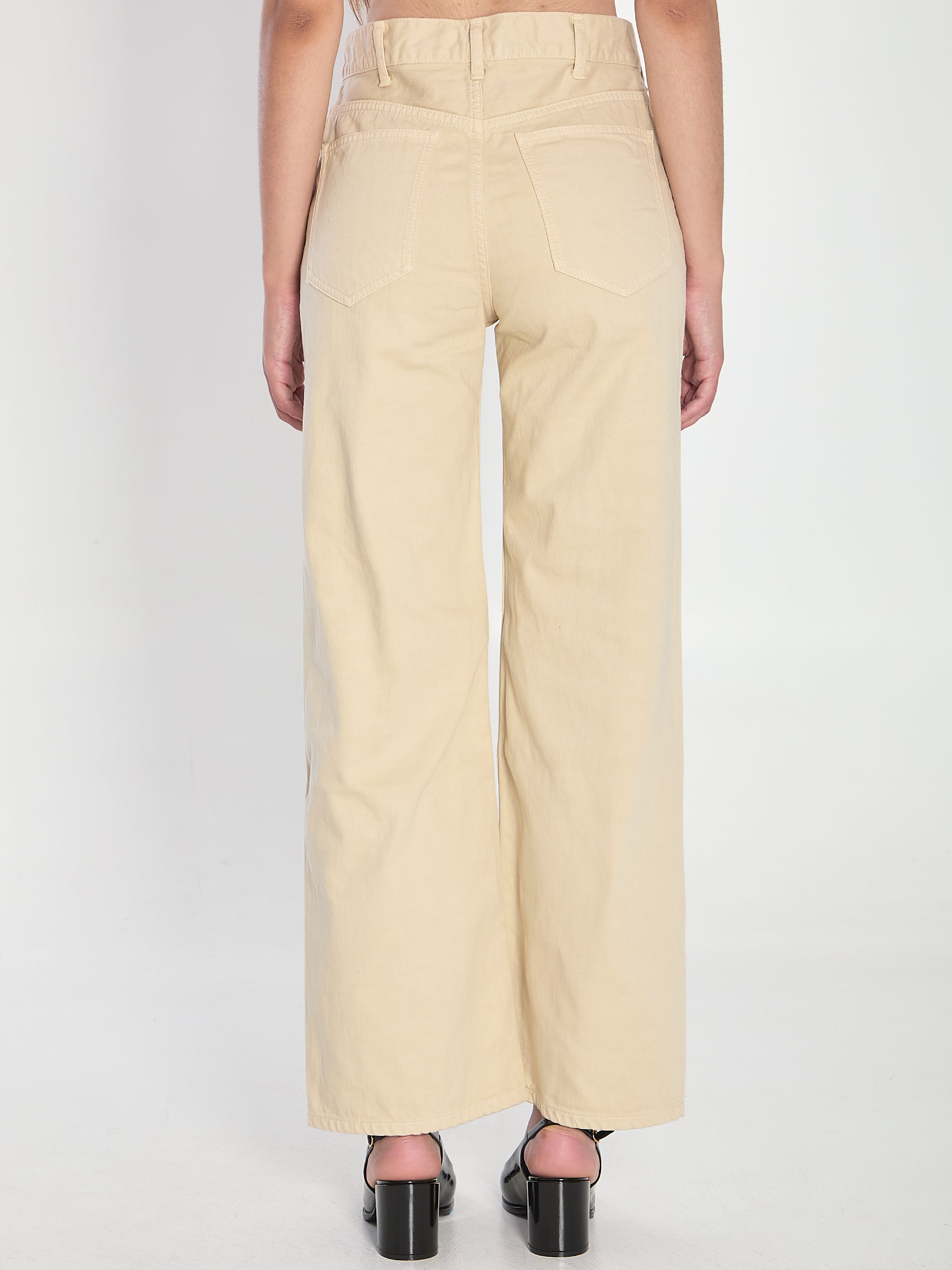 CELINE High Waist Wide Leg Jeans - Size 26