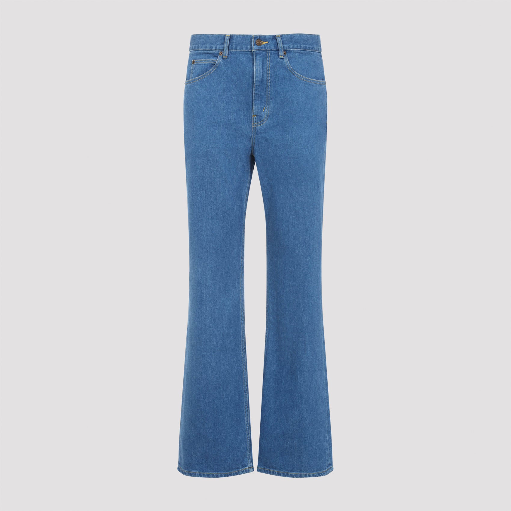 CELINE Western Flared Cotton Jeans