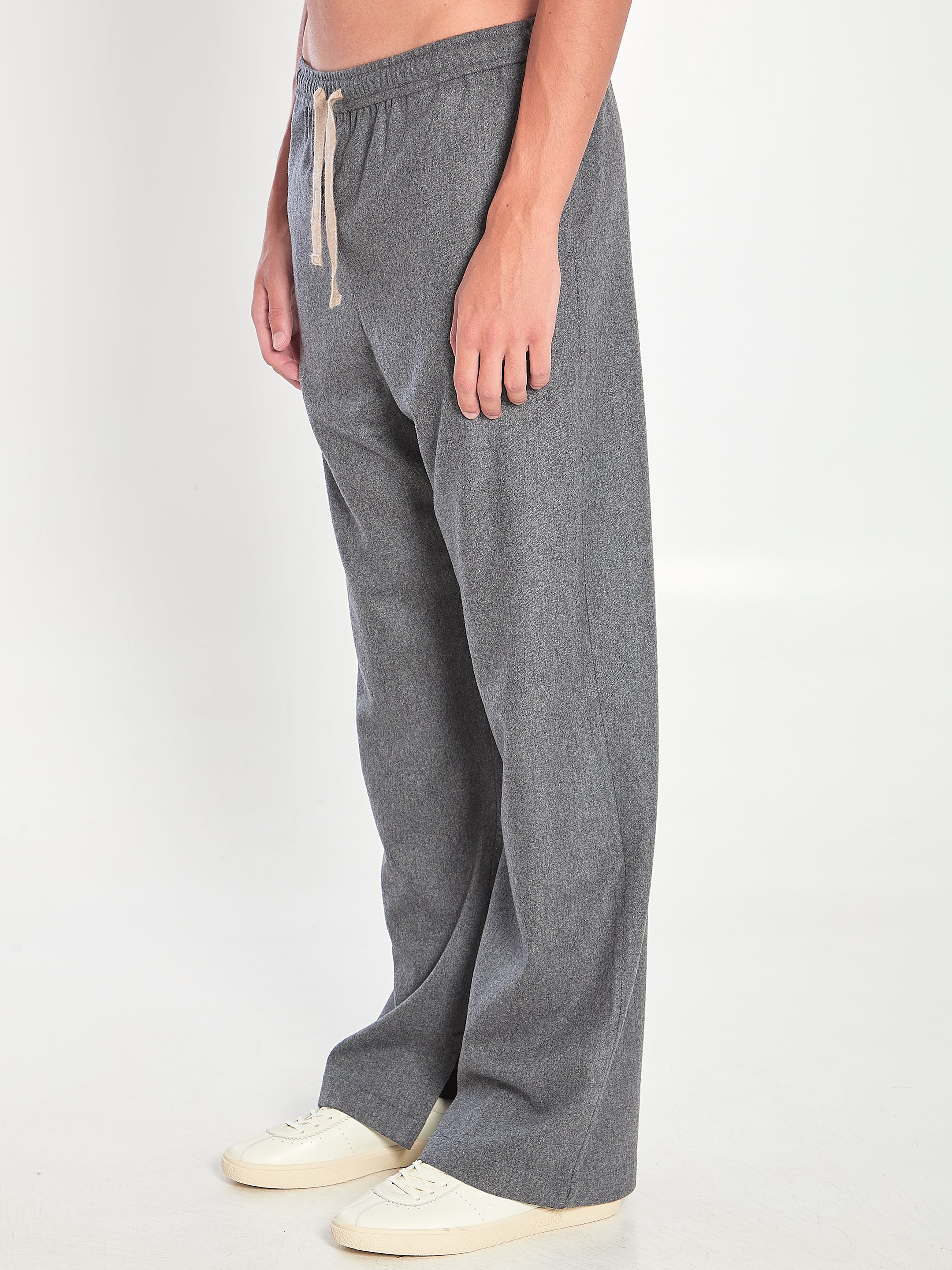CELINE Drawstring Cashmere Pants - Size 48 IT