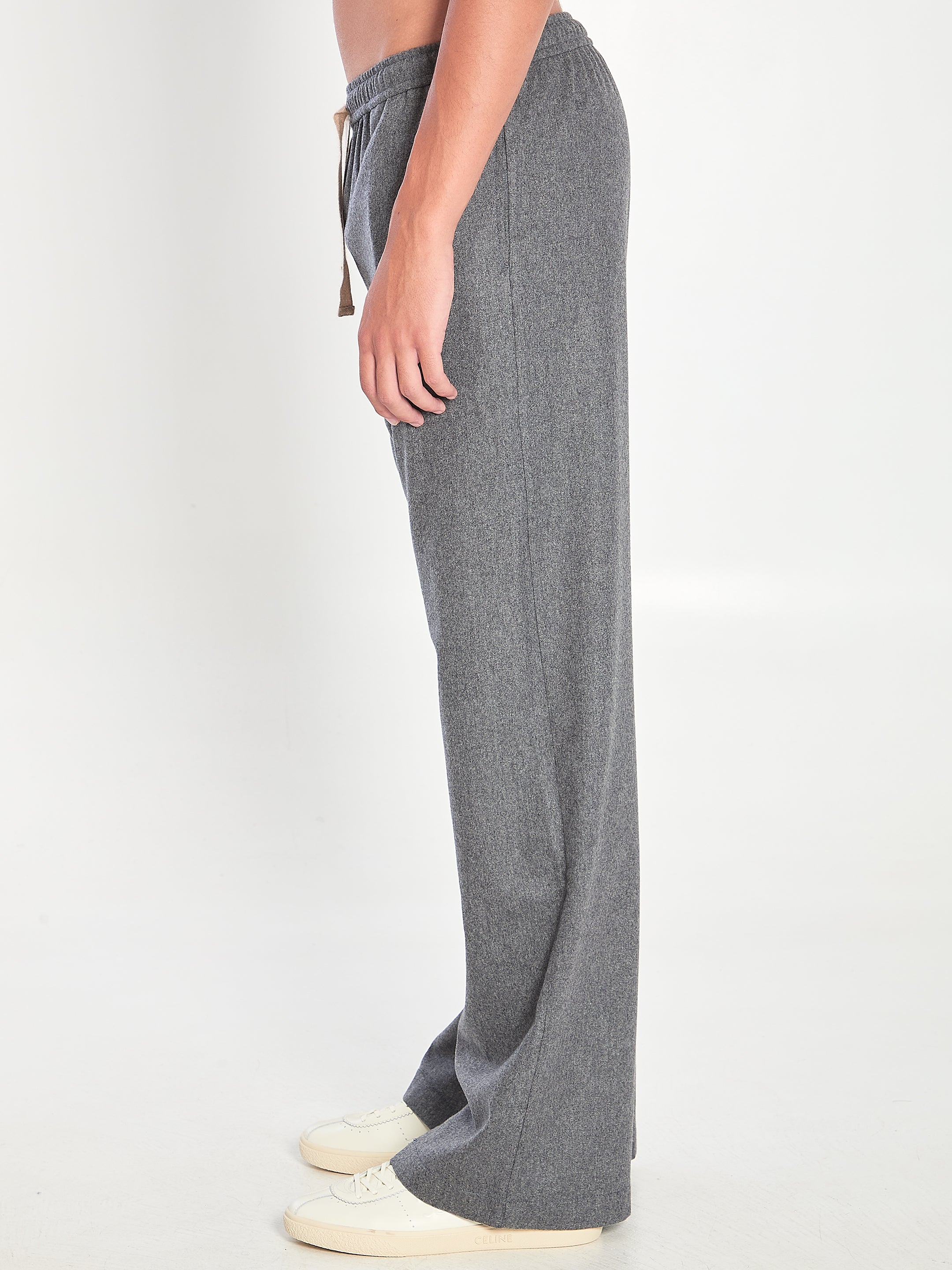 CELINE Drawstring Cashmere Pants - Size 48 IT