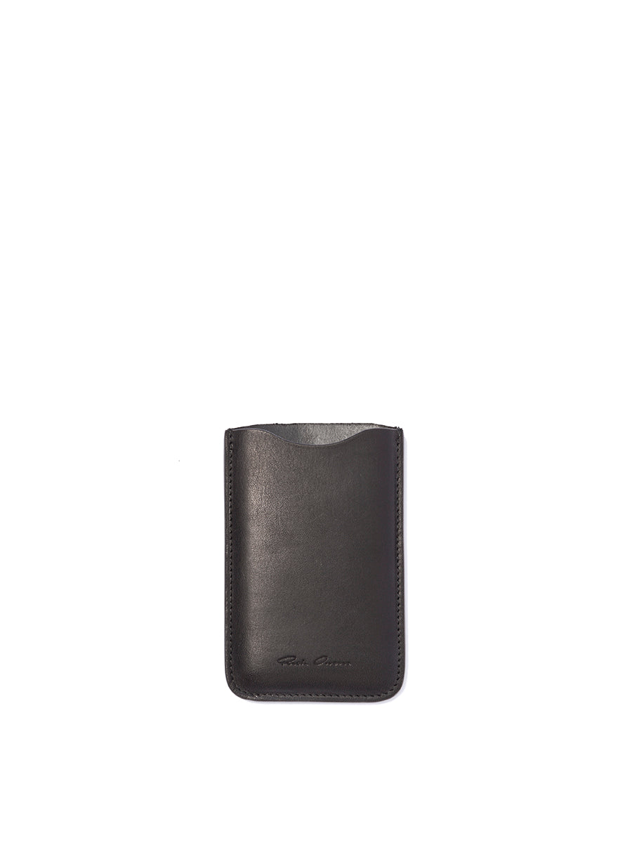 RICK OWENS Leather Mini Phone Case