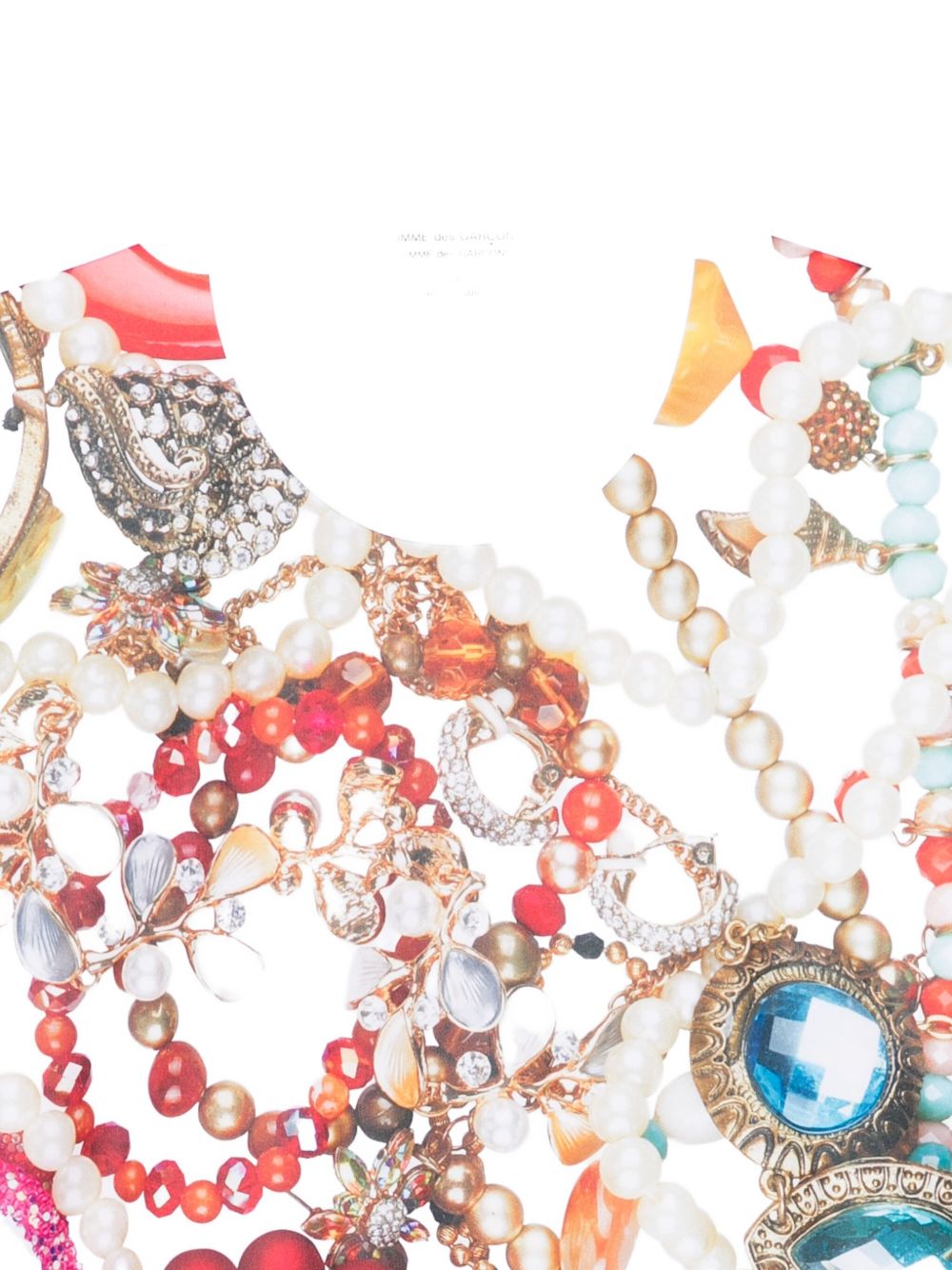 COMME DES GARÇONS Jewelry Print Crew Neck T-Shirt - Women's