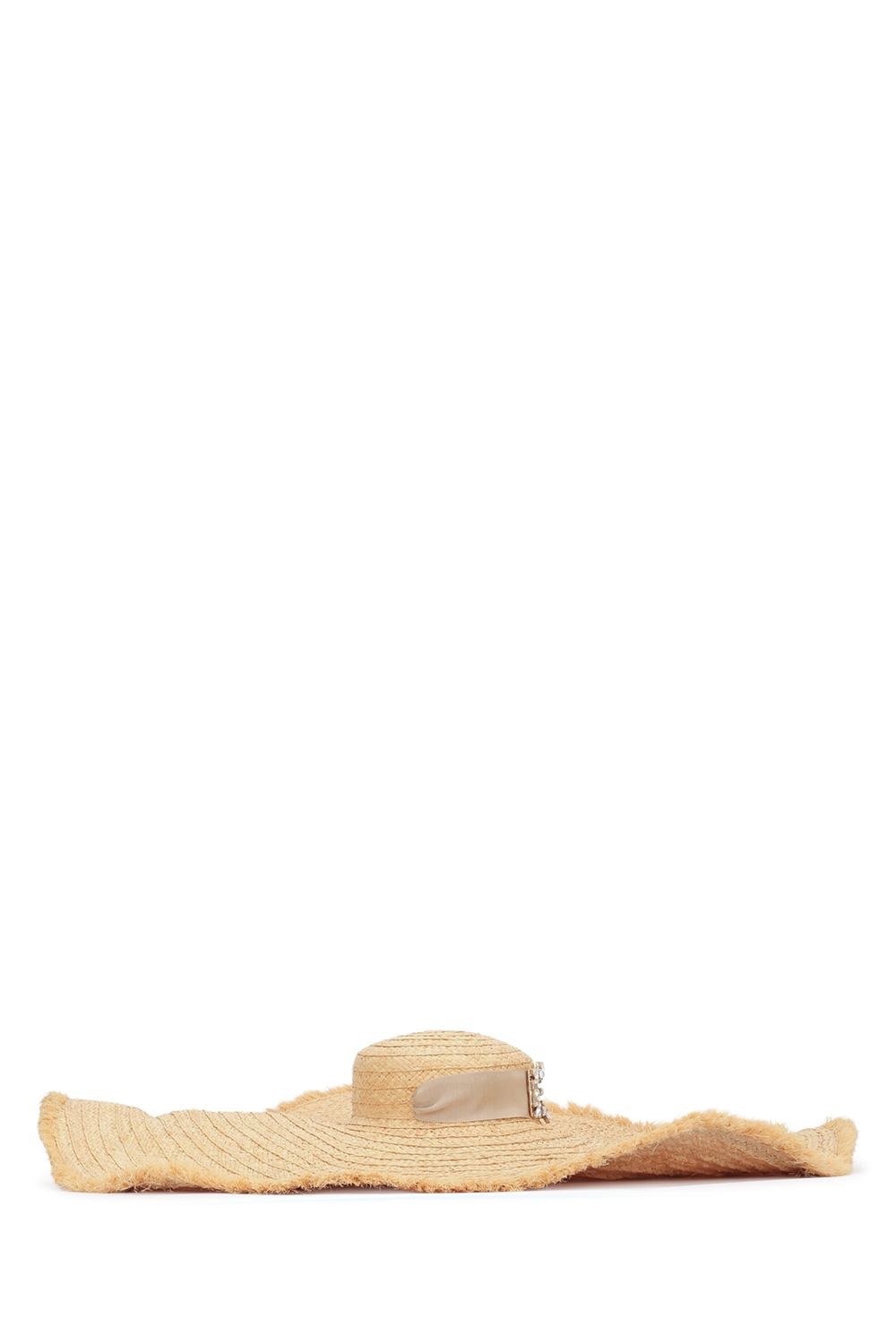 ROGER VIVIER Raffia Broche Hat