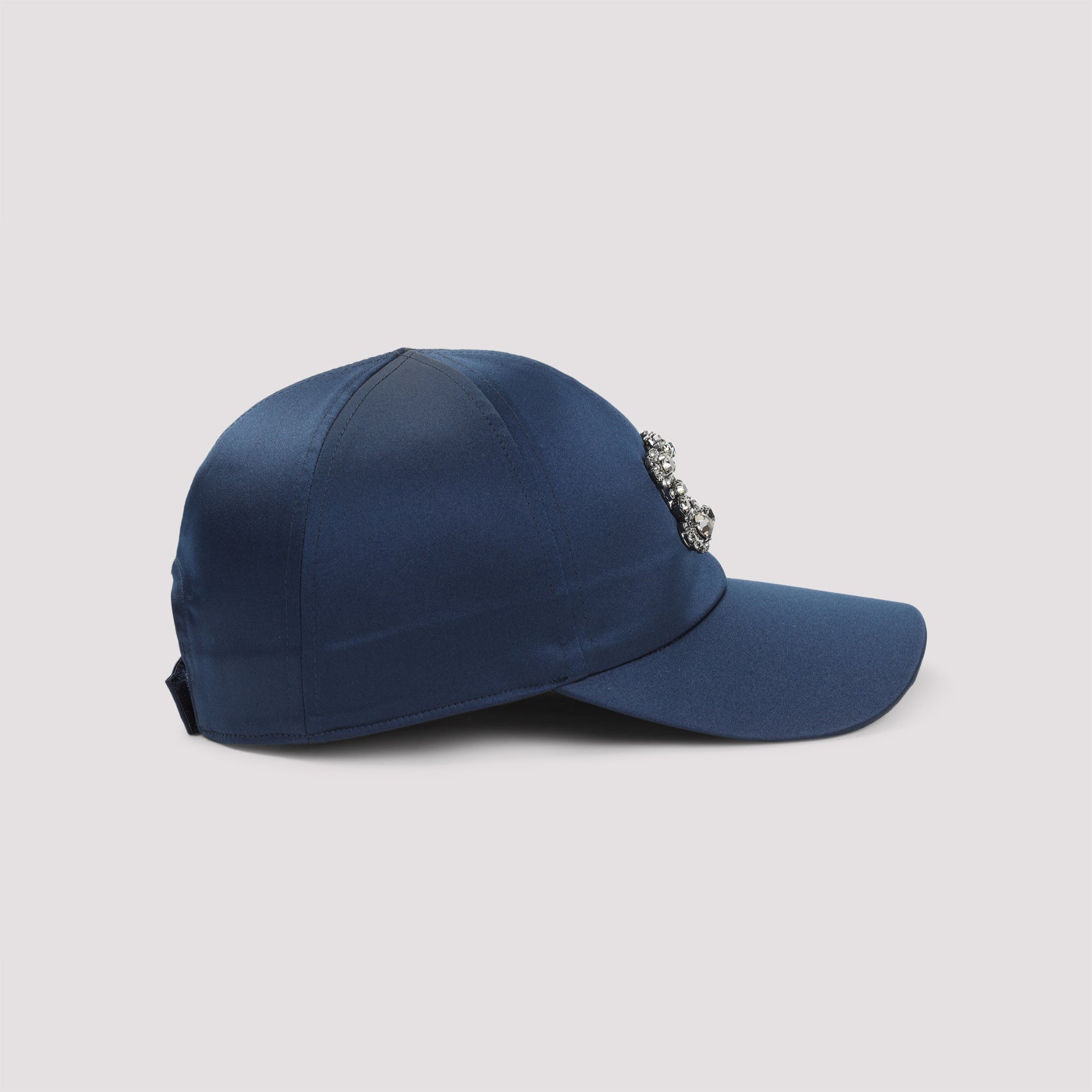 ROGER VIVIER Satin Flower Embellished Cap