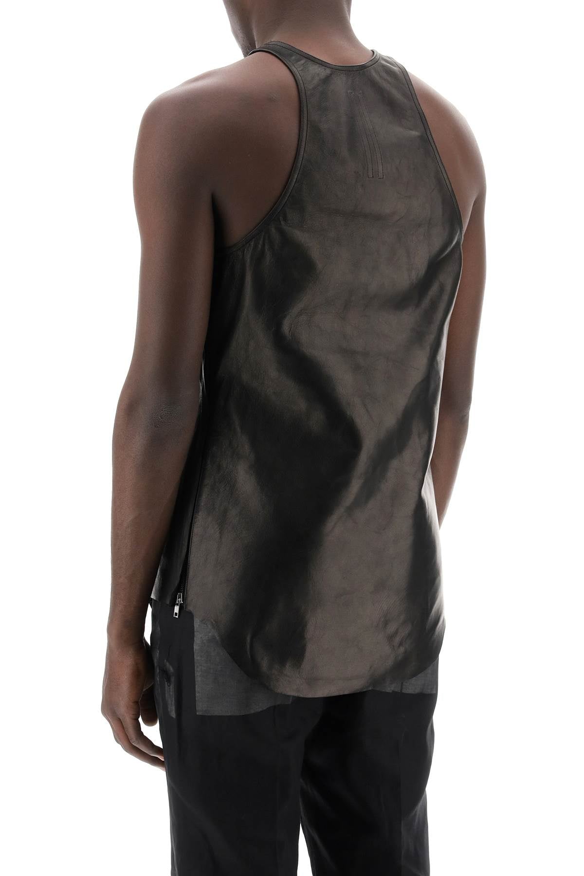 RICK OWENS Leather Tank Top