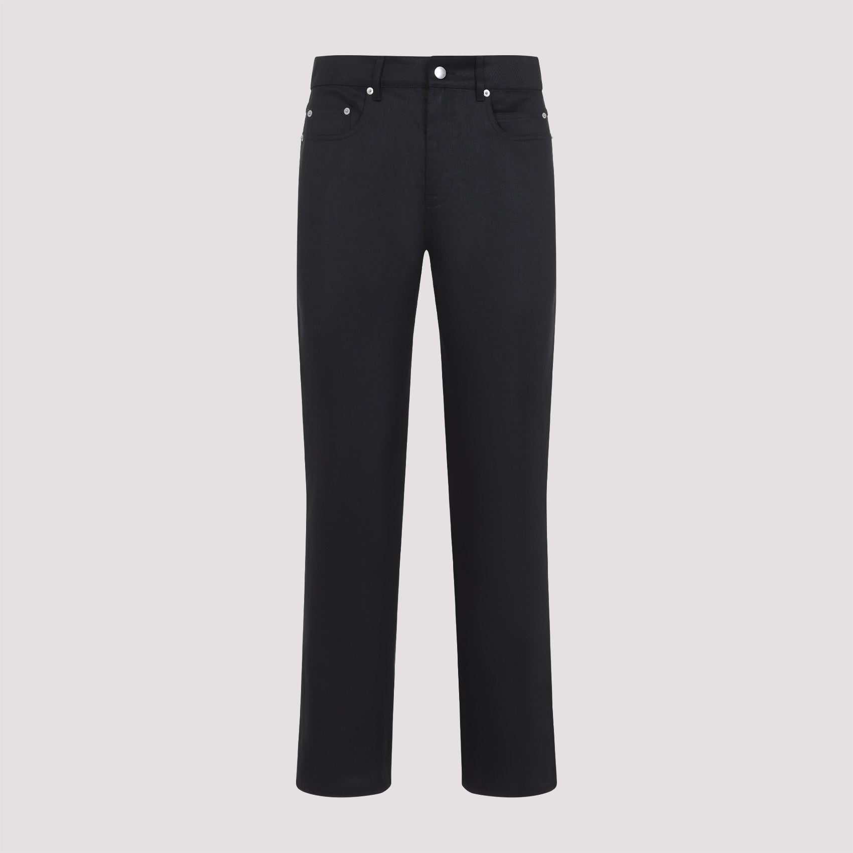 RICK OWENS Luxe Linen Twill Trousers for Men