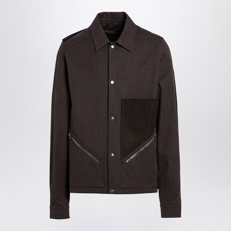 RICK OWENS Shirt Jacket Tour Snap Front - Men's Outerwear