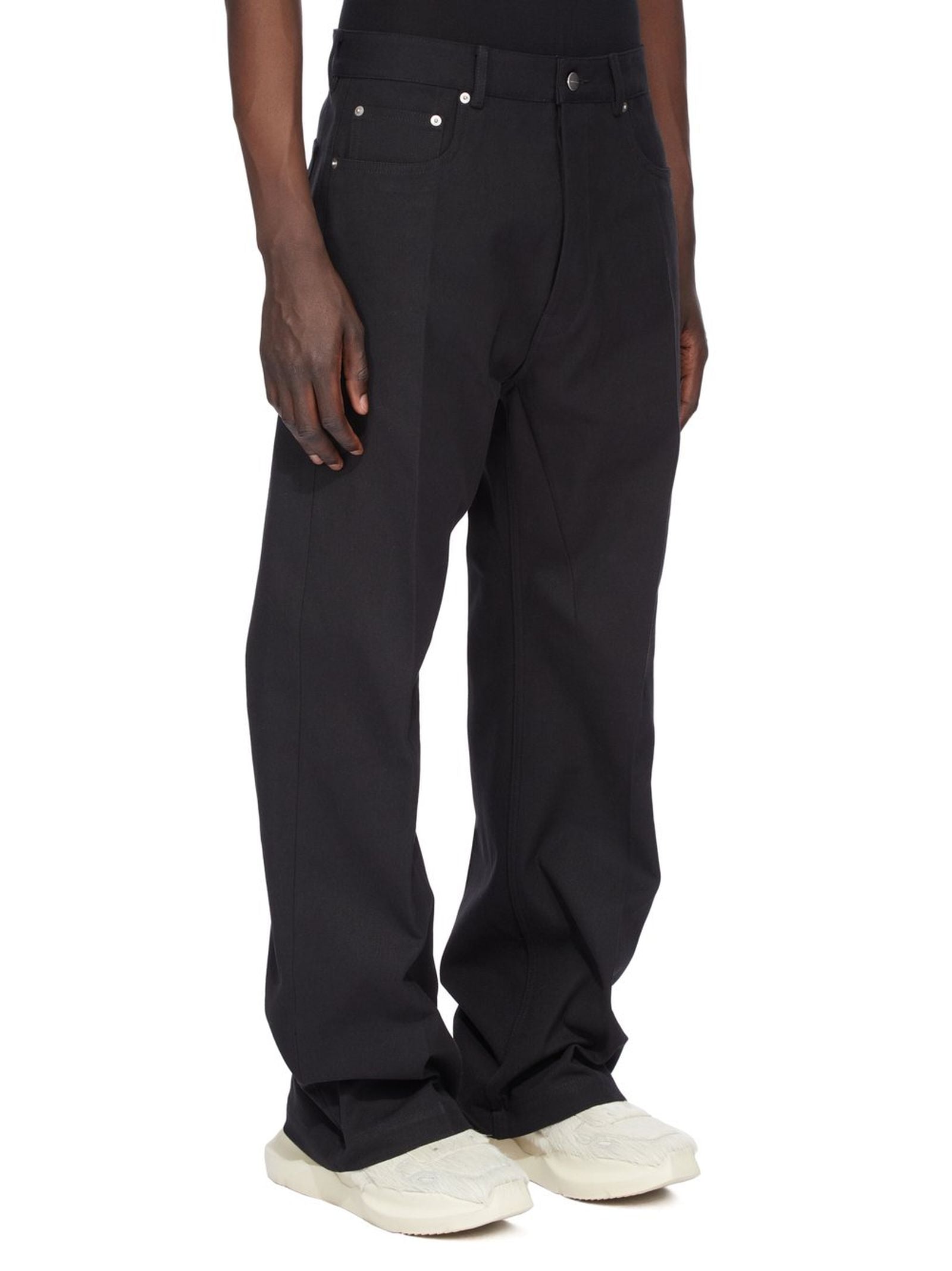 RICK OWENS Low-Rise Cotton Jeans - Size 31