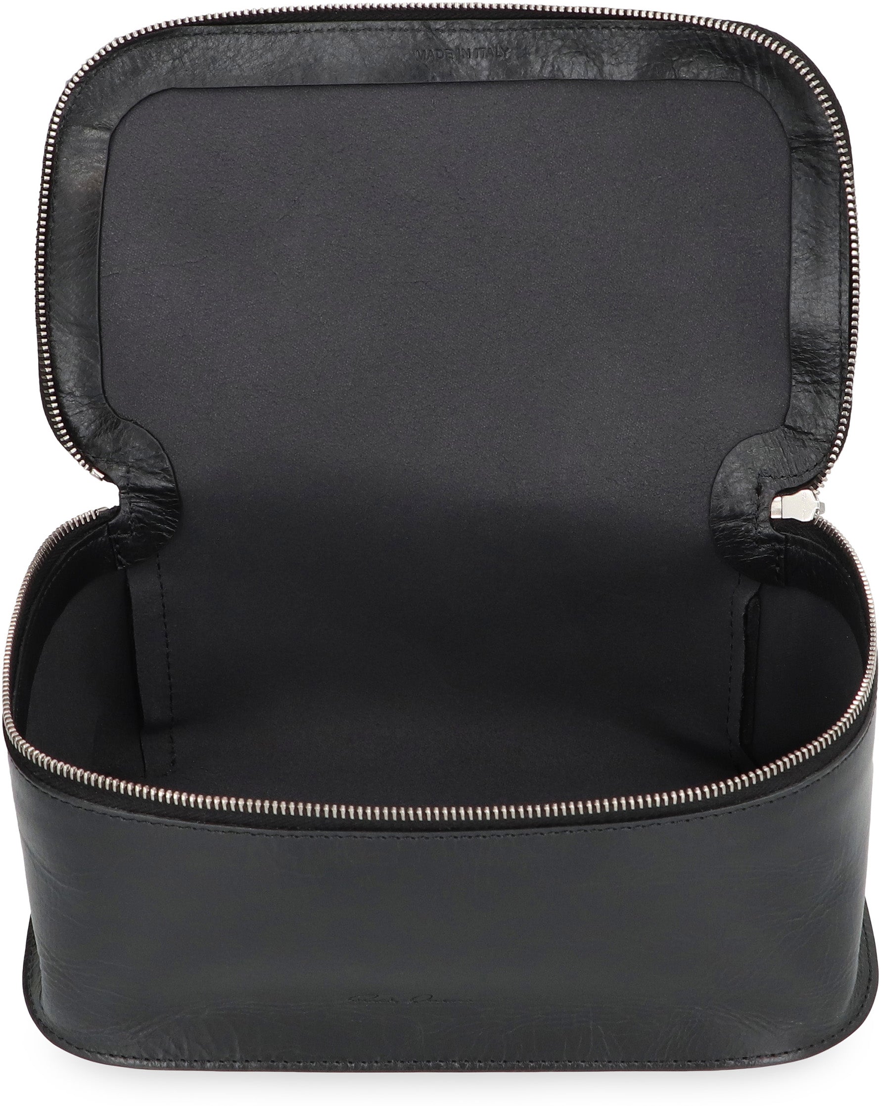 RICK OWENS Leather Beauty Case - 21.5 cm x 13 cm x 9 cm