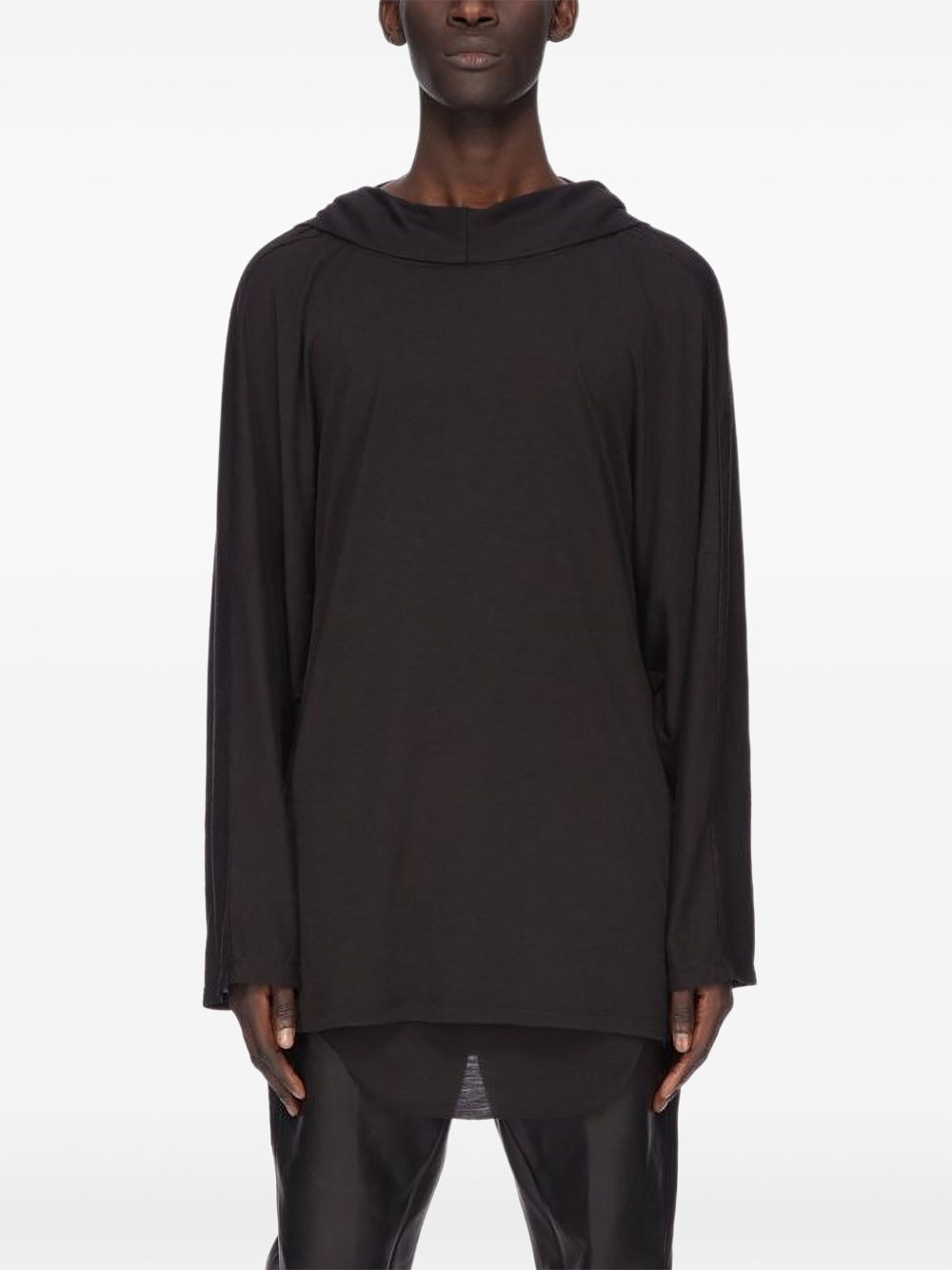 RICK OWENS Hooded Tunic - Lightweight Knit for Men