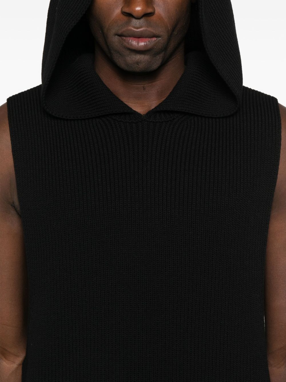 RICK OWENS Hooded Tank Top Size L