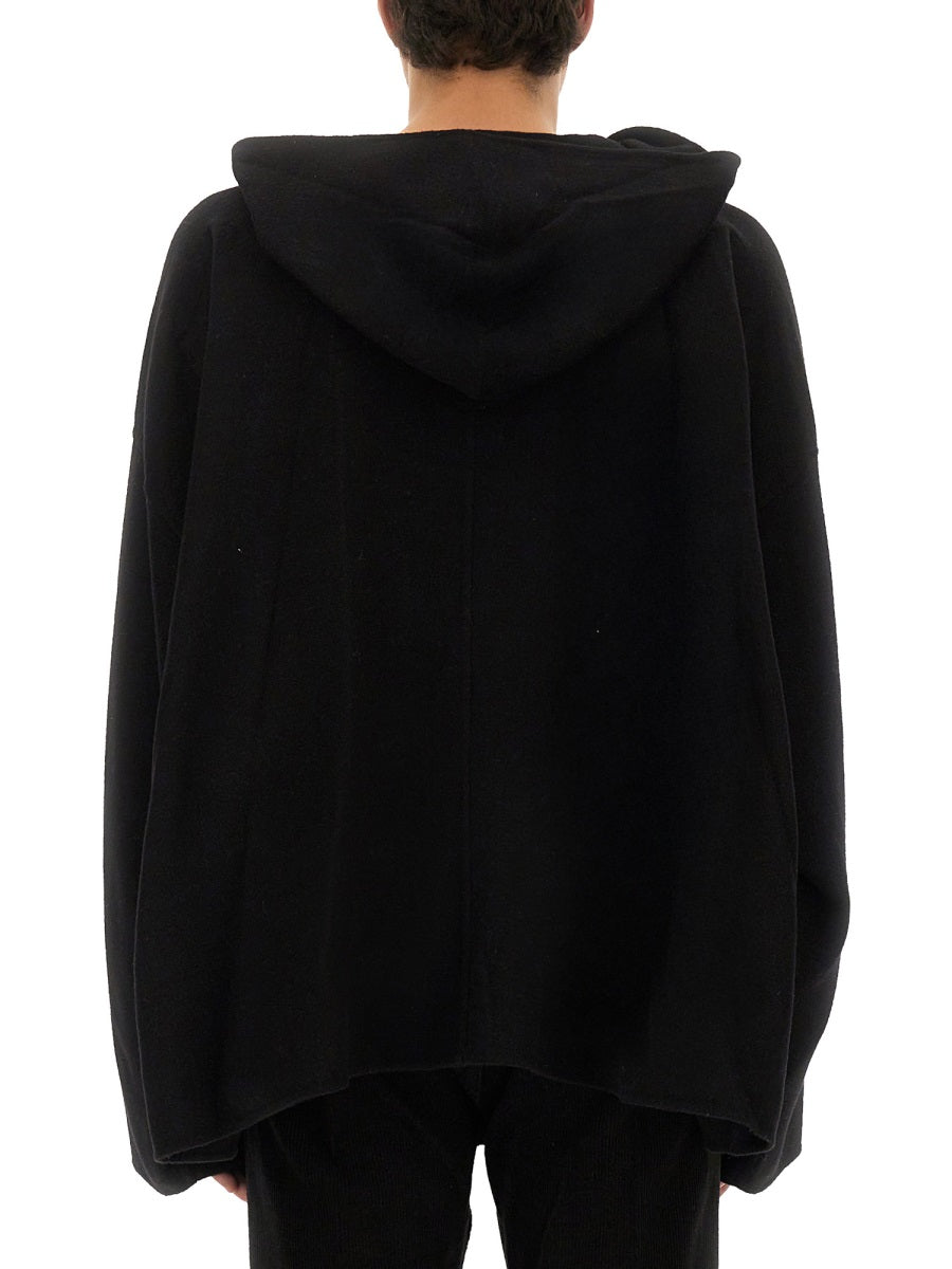 RICK OWENS Hooded Caftan for Men - FW25 Collection