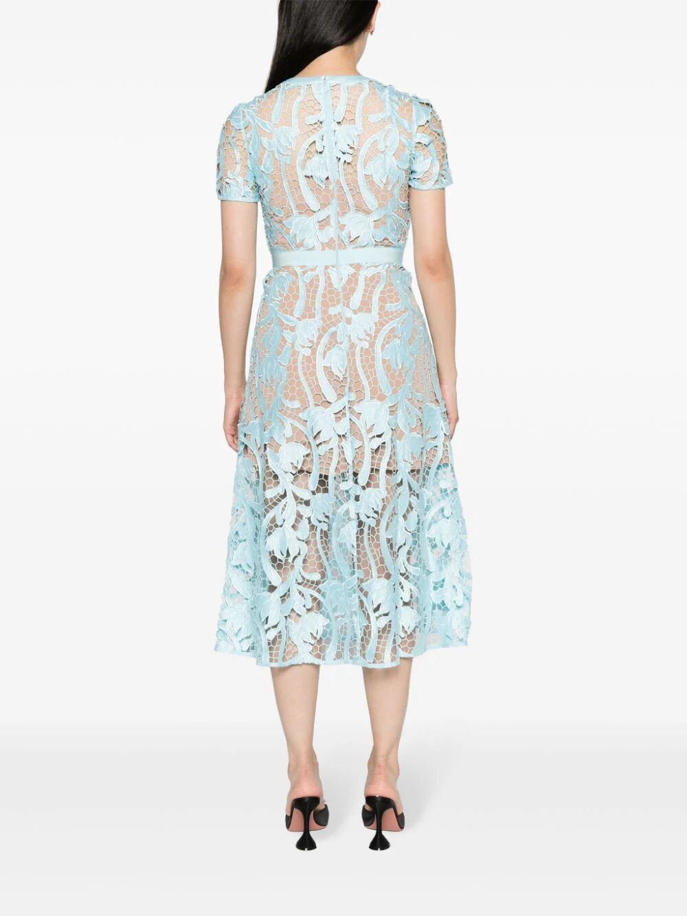 SELF-PORTRAIT Lace Midi Dress for Women - Spring/Summer 2024