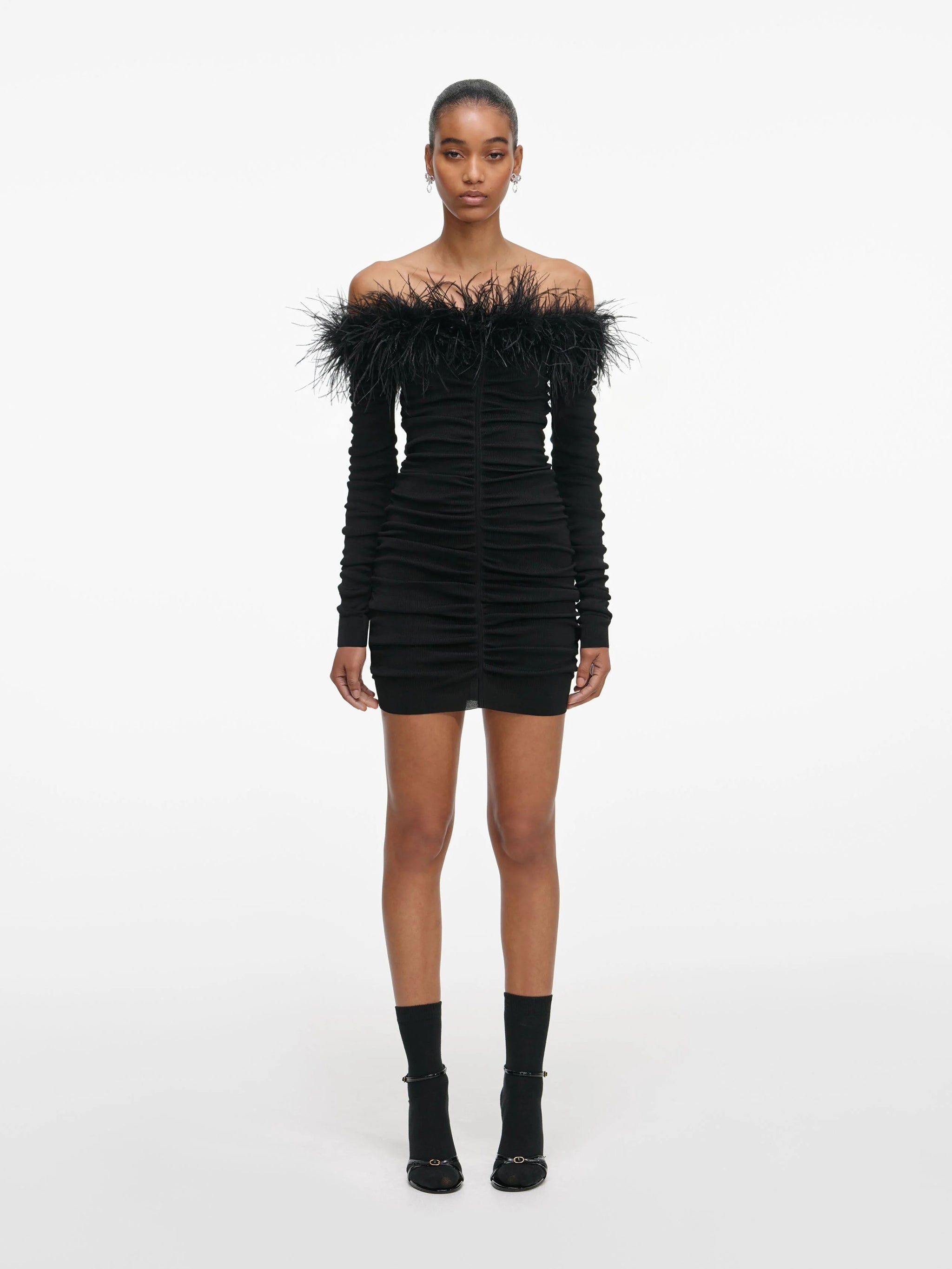 SELF-PORTRAIT Chic Mini Dress with Lace Inserts - Size 6