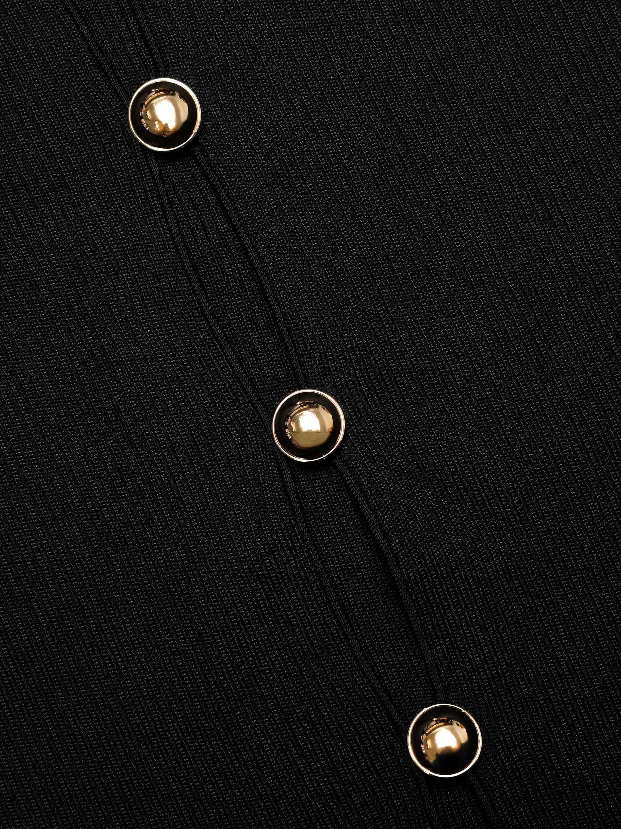 SELF-PORTRAIT Oversized Button Down Knit Top - Size S