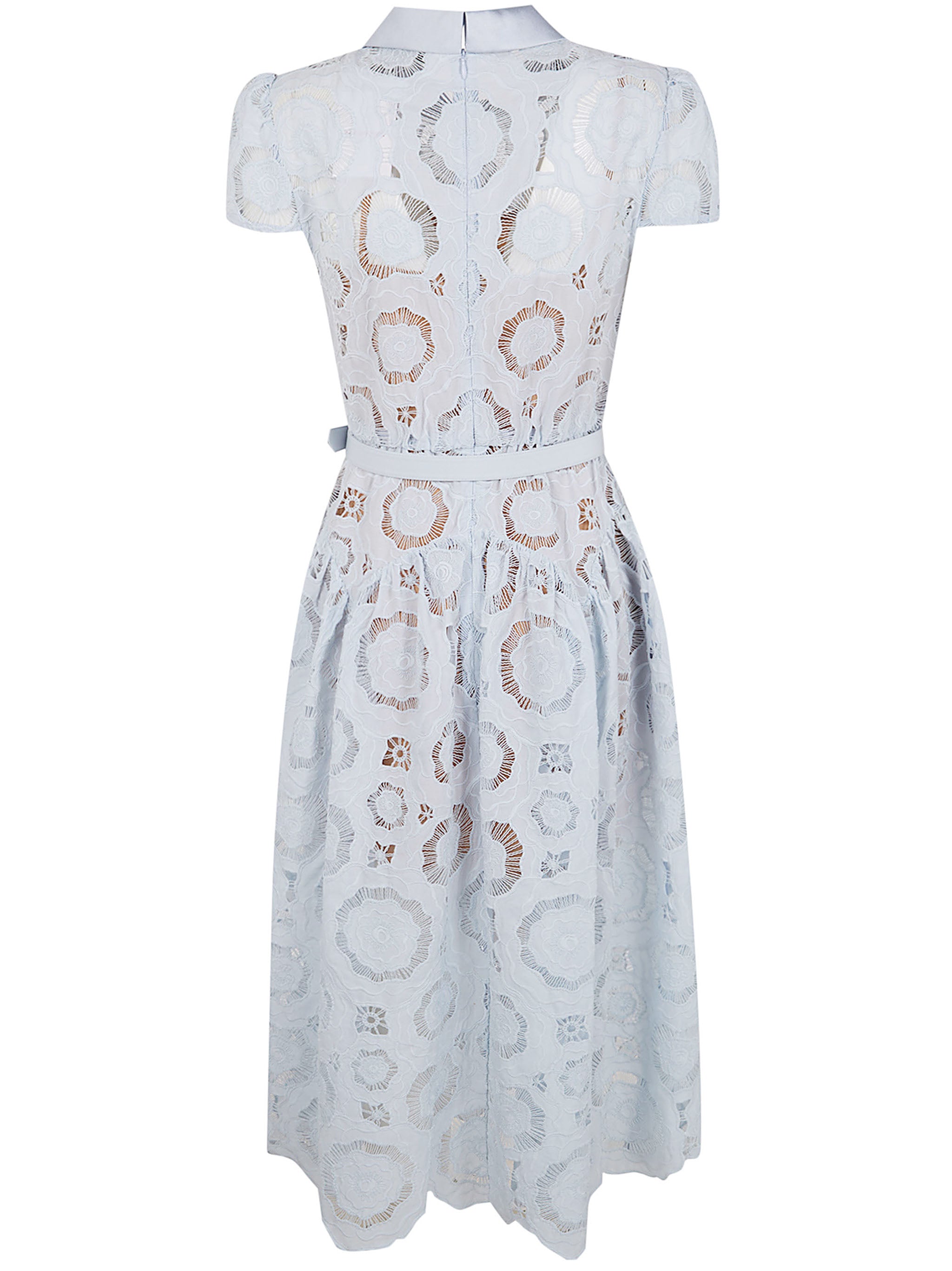 SELF-PORTRAIT Floral Lace Midi Dress