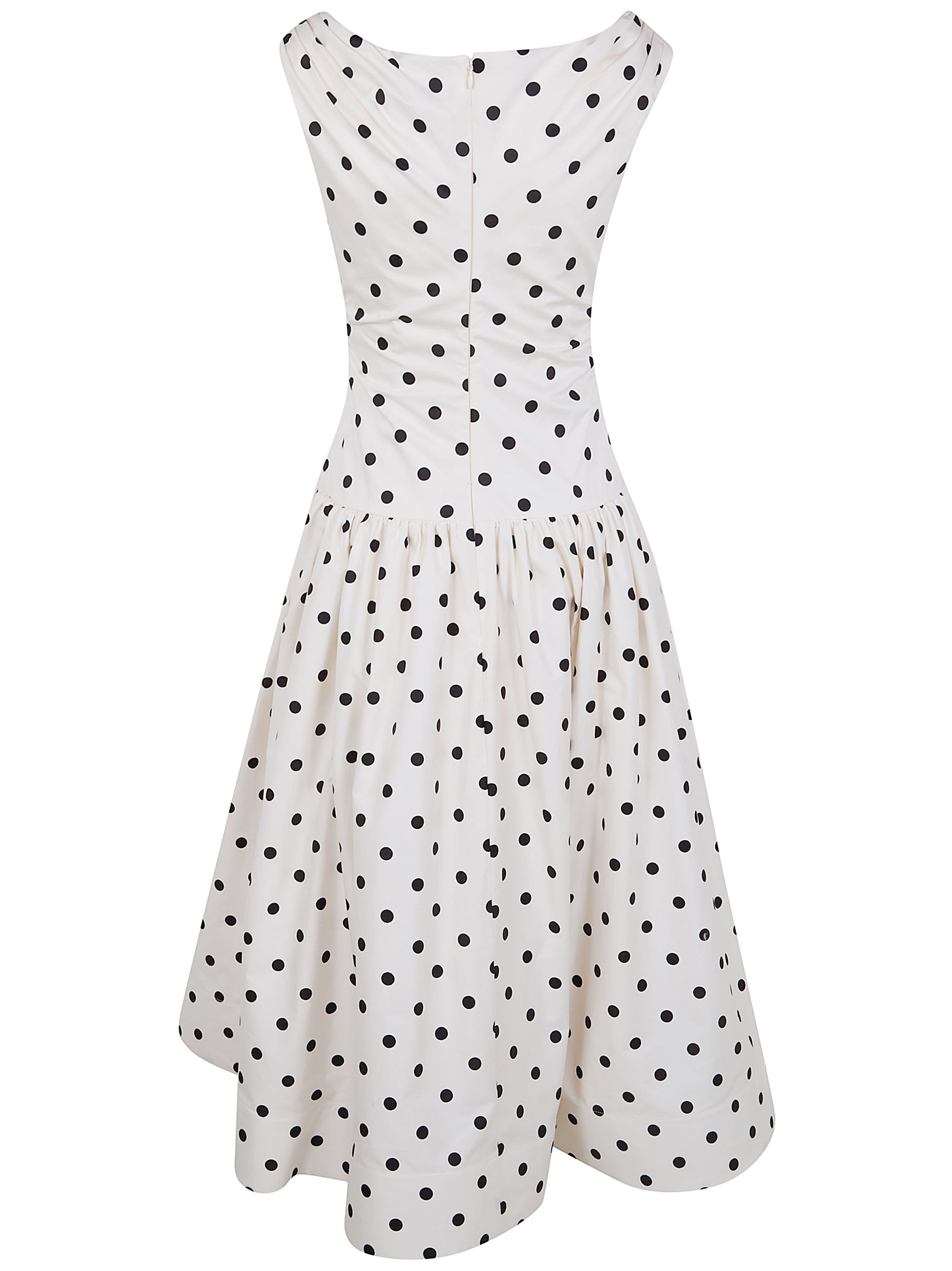 SELF-PORTRAIT Polka Dot Cotton Midi Dress for Women