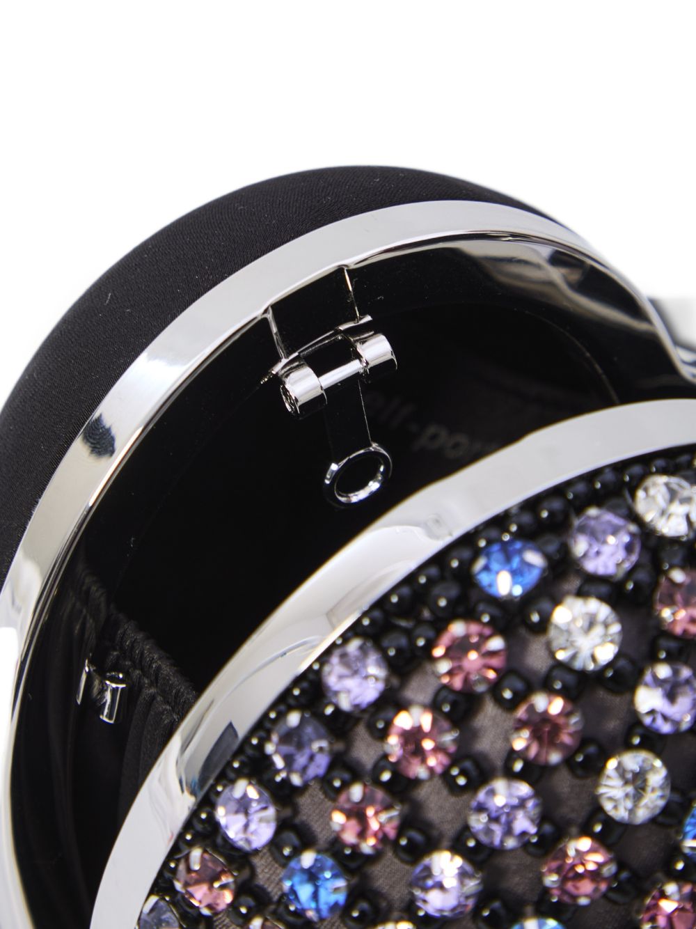 SELF-PORTRAIT Crystal Embellished Mini Clutch with Removable Chain Strap