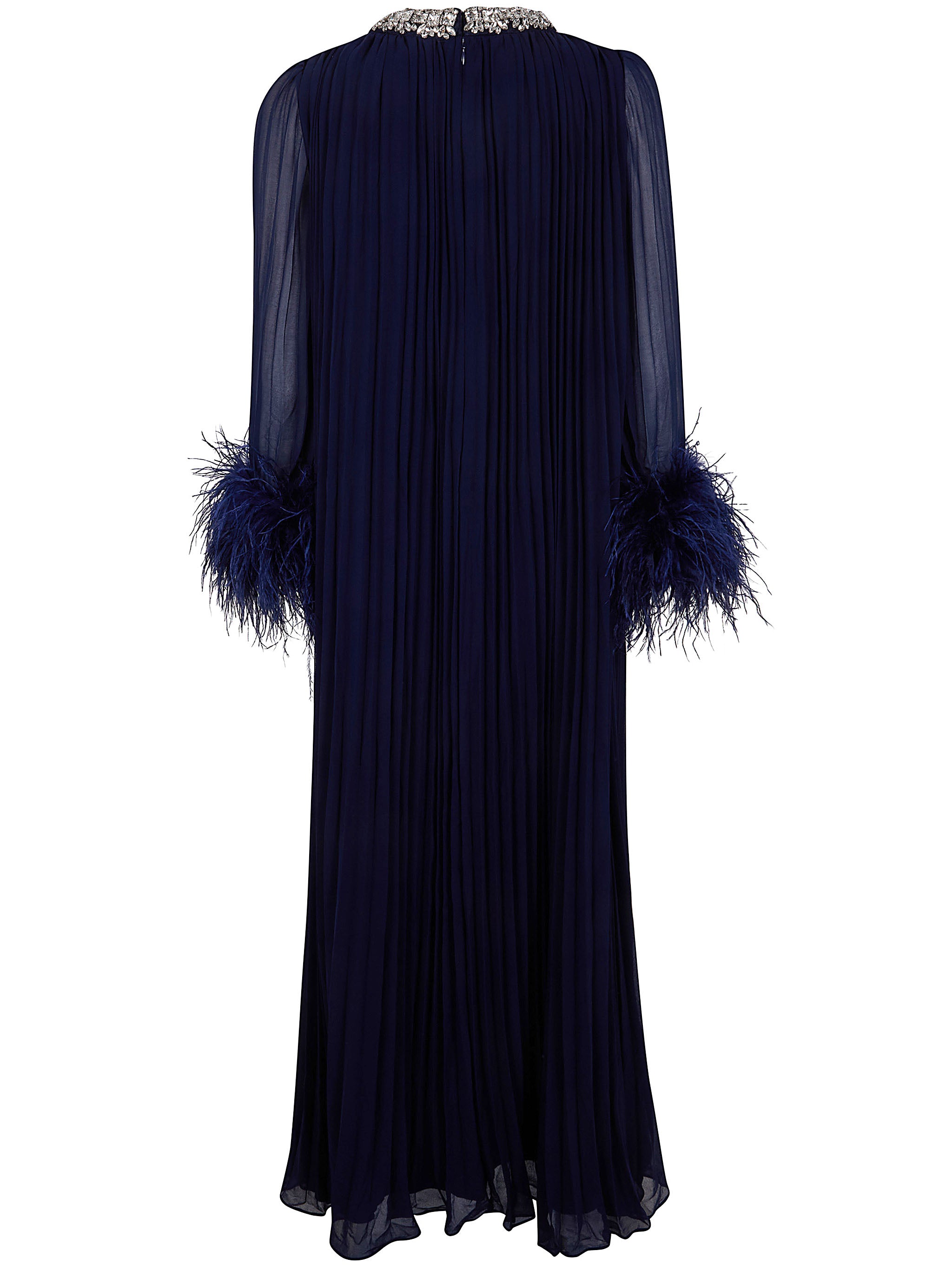 SELF-PORTRAIT Feather Detail Midi Dress