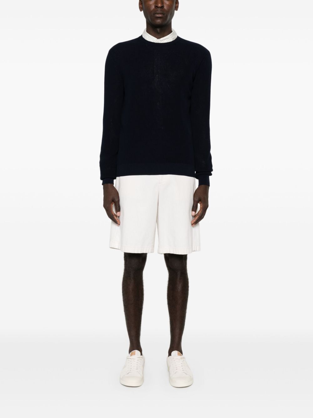 NUUR Long Sleeves Crew Neck Ribbed Sweater