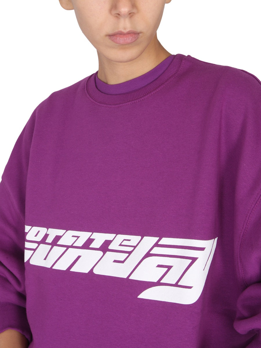 ROTATE BIRGERCHRISTENSEN Iris Crossneck Sweatshirt - Women's SS23