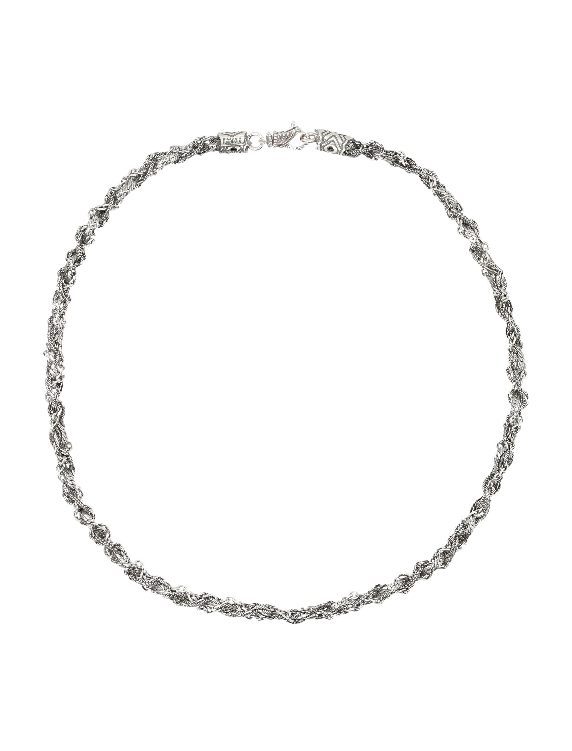EMANUELE BICOCCHI Round Braid Necklace for Men