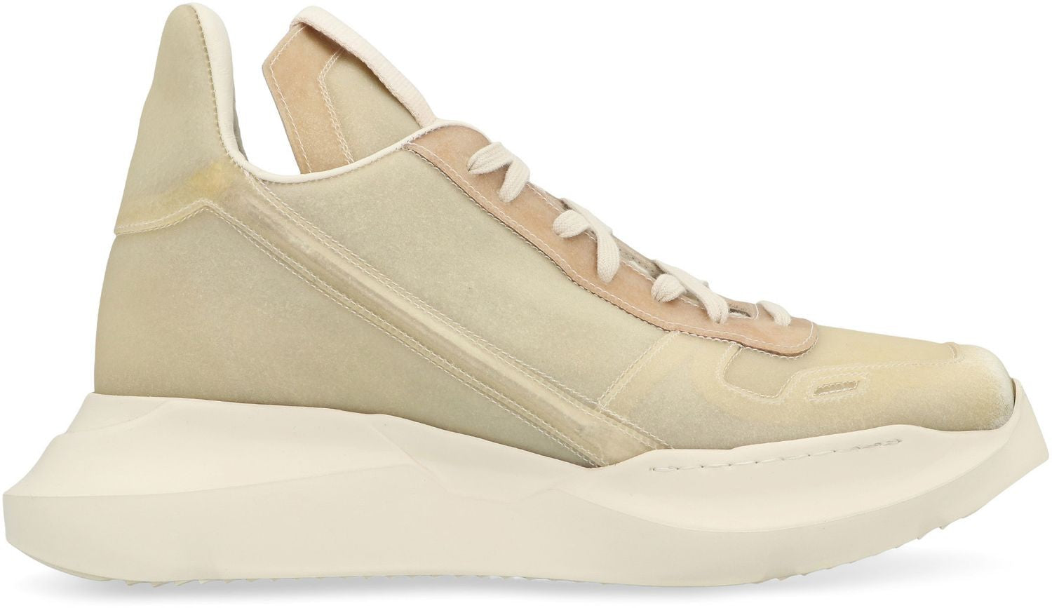 RICK OWENS High-Top Leather Sneakers for Men