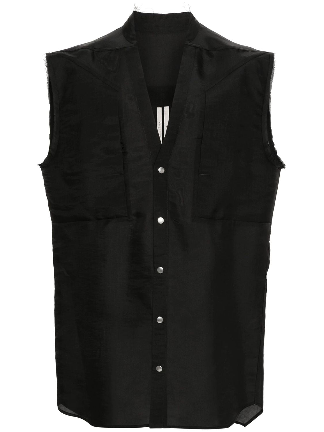 RICK OWENS Raw Cut-Detailing Vest