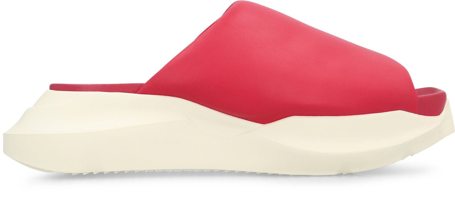 RICK OWENS Chunky Sole Leather Slide Sandals