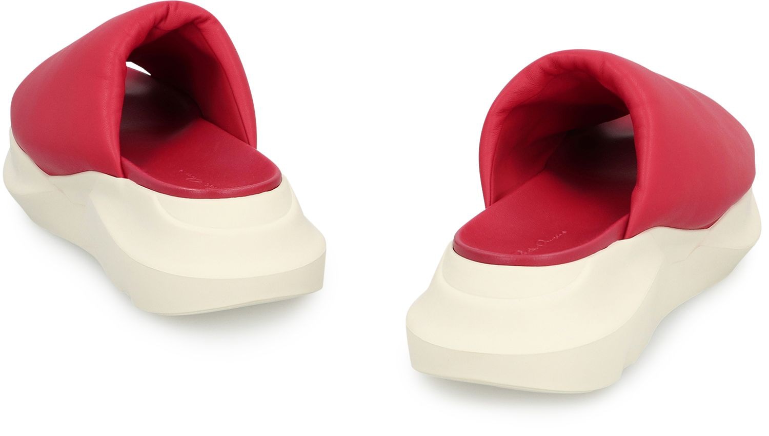 RICK OWENS Chunky Sole Leather Slide Sandals