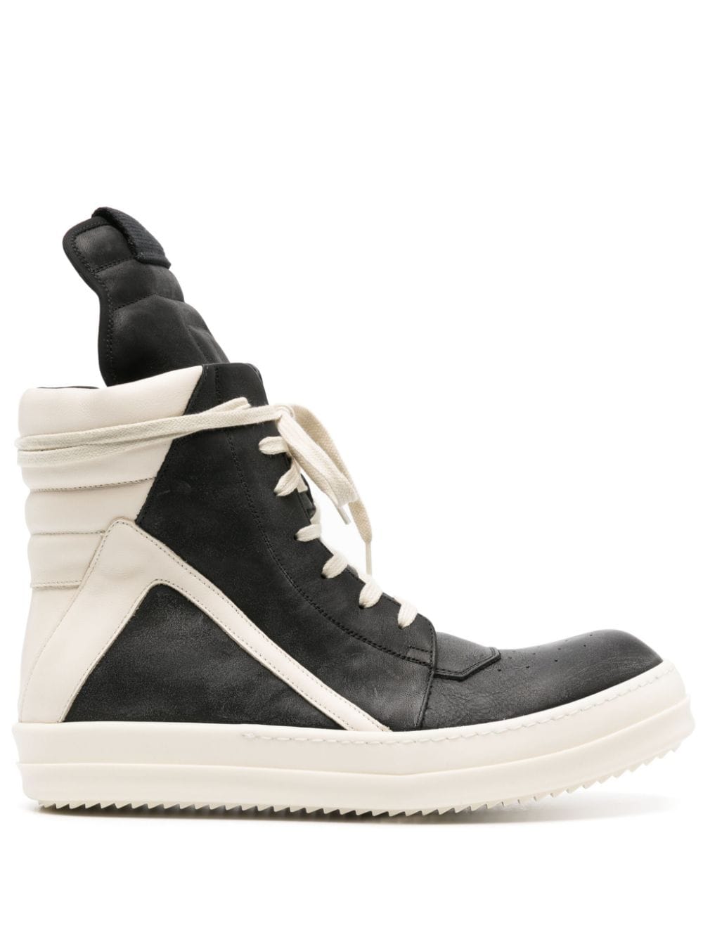 RICK OWENS Geometric High-Top Sneakers
