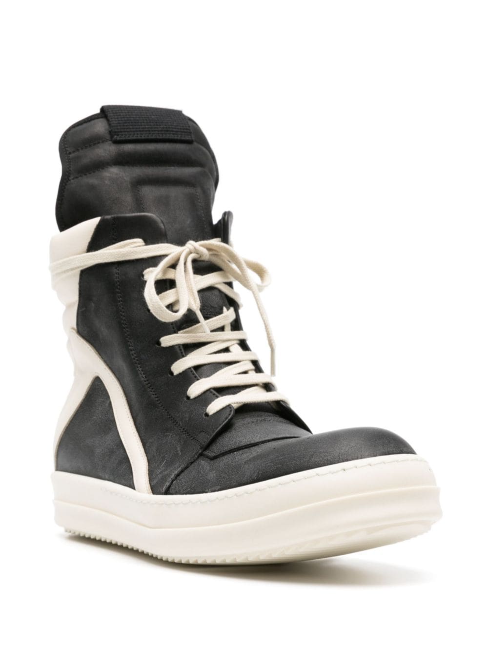 RICK OWENS Geometric High-Top Sneakers