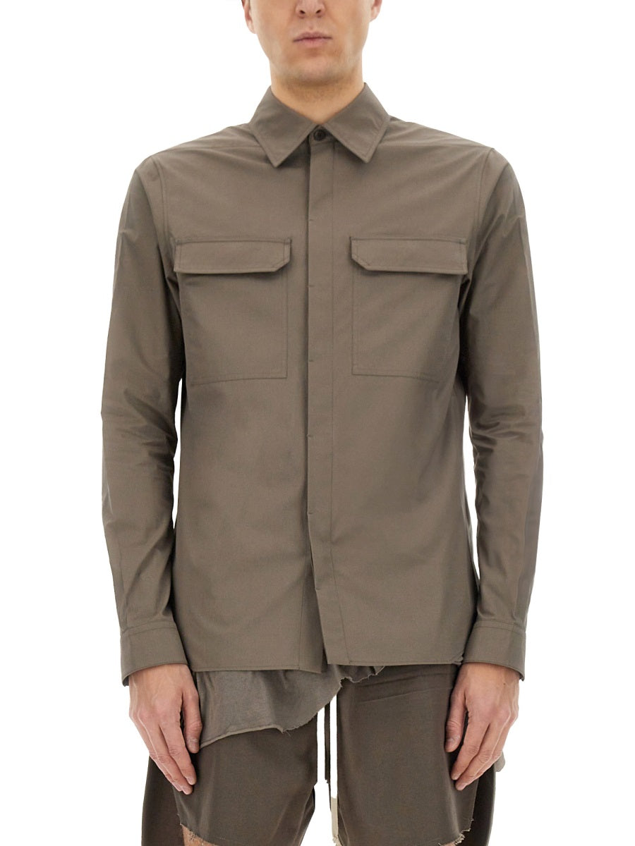 RICK OWENS Men's Work Shirt - Size 48