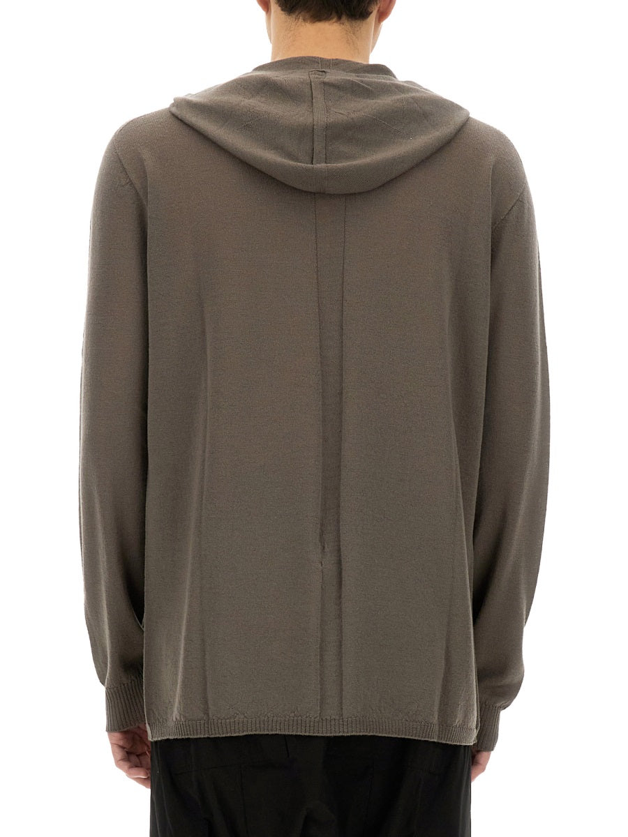 RICK OWENS Men's Signature Wool Sweatshirt