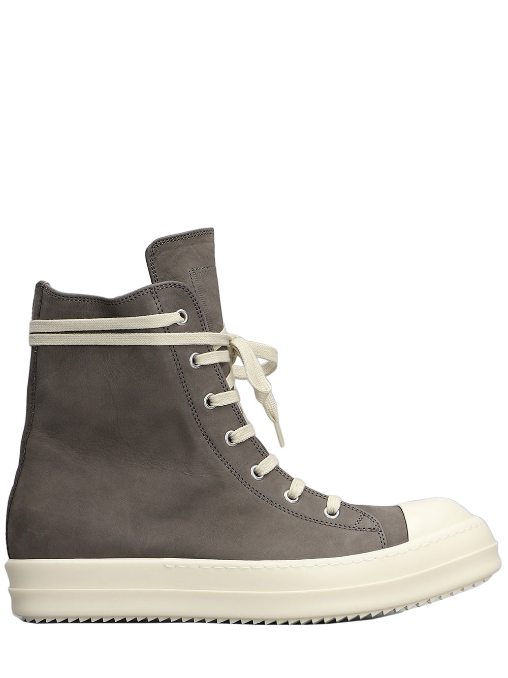 RICK OWENS High Nubuck Leather Sneakers for Men