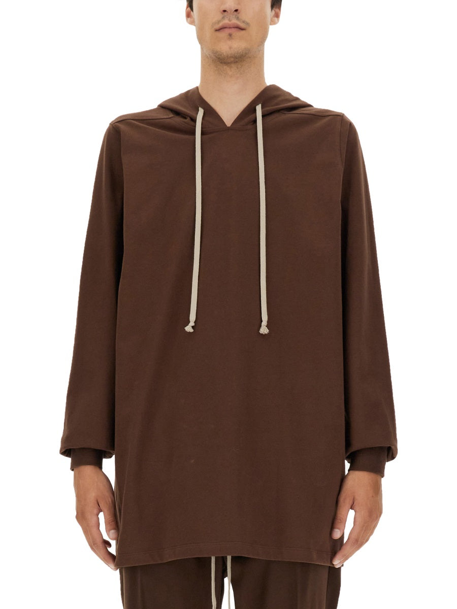 RICK OWENS Oversized Hooded T-Shirt (L)