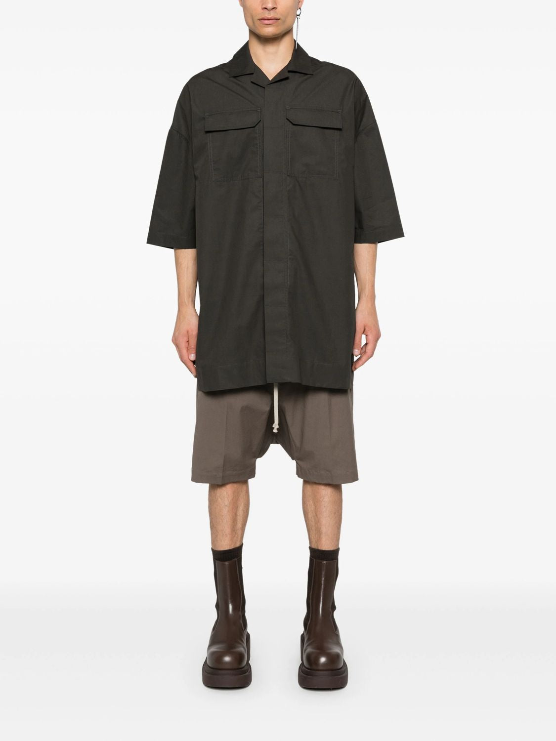 RICK OWENS Men's Magnum Tommy Mini Shirt