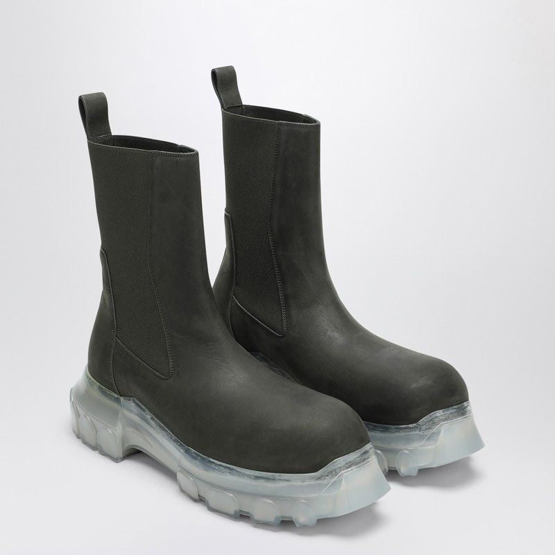 RICK OWENS Bozo Tractor Boot - Round Toe Design