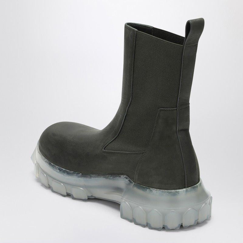 RICK OWENS Bozo Tractor Boot - Round Toe Design