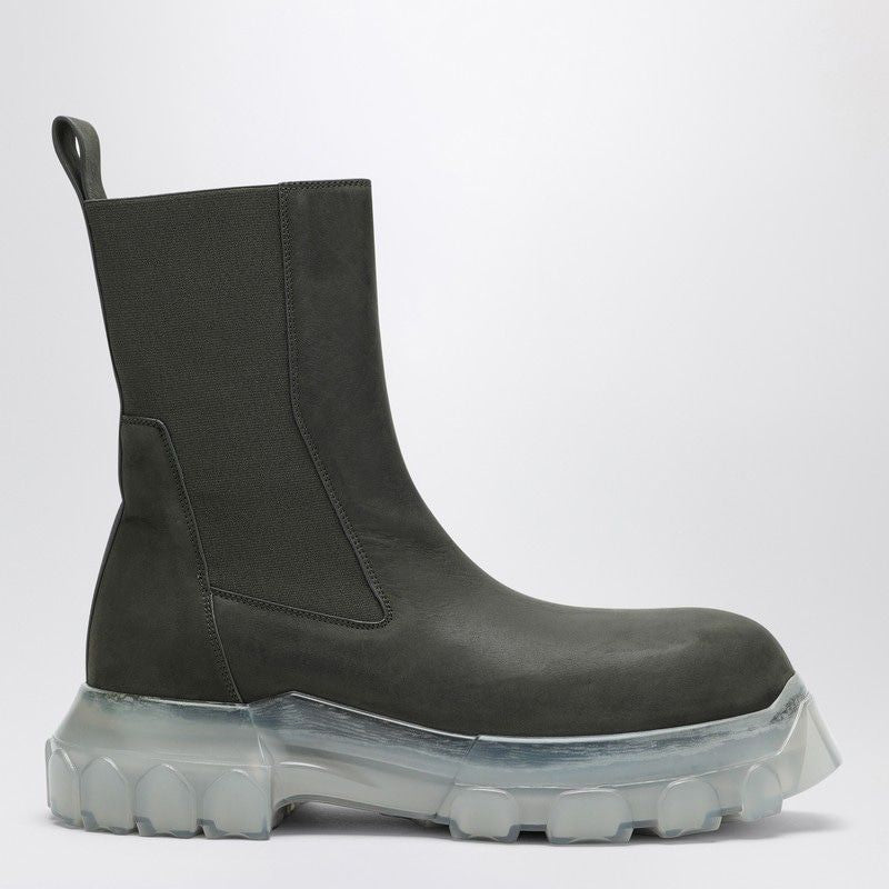 RICK OWENS Bozo Tractor Boot - Round Toe Design
