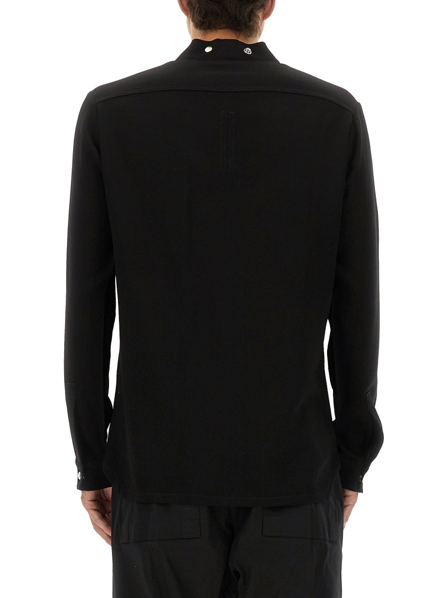 RICK OWENS Men's Premium Wool Shirt - Fall/Winter 2025