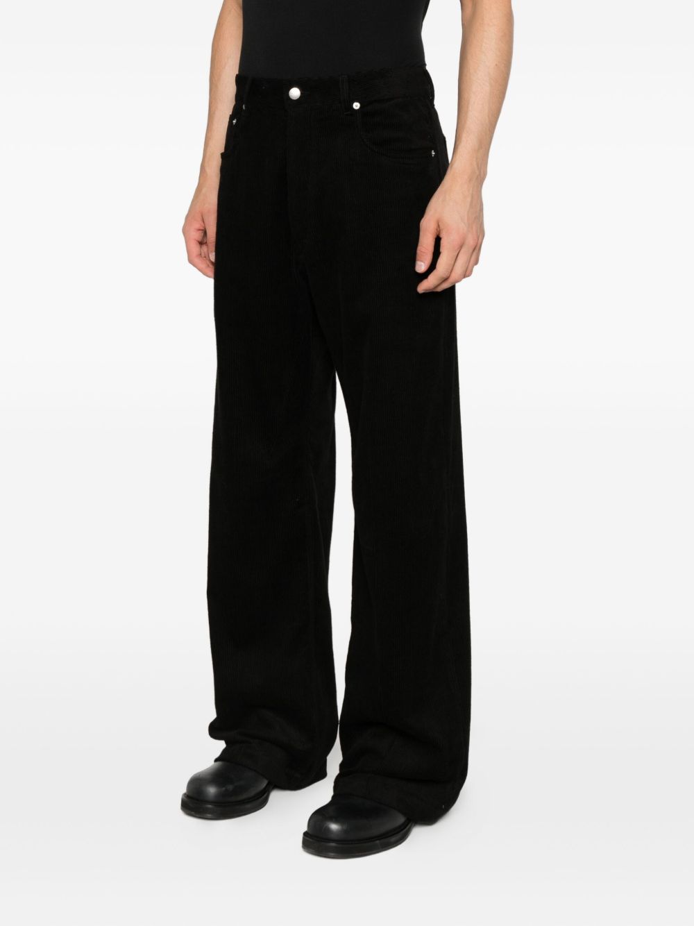 RICK OWENS Corduroy Straight Trousers for Men