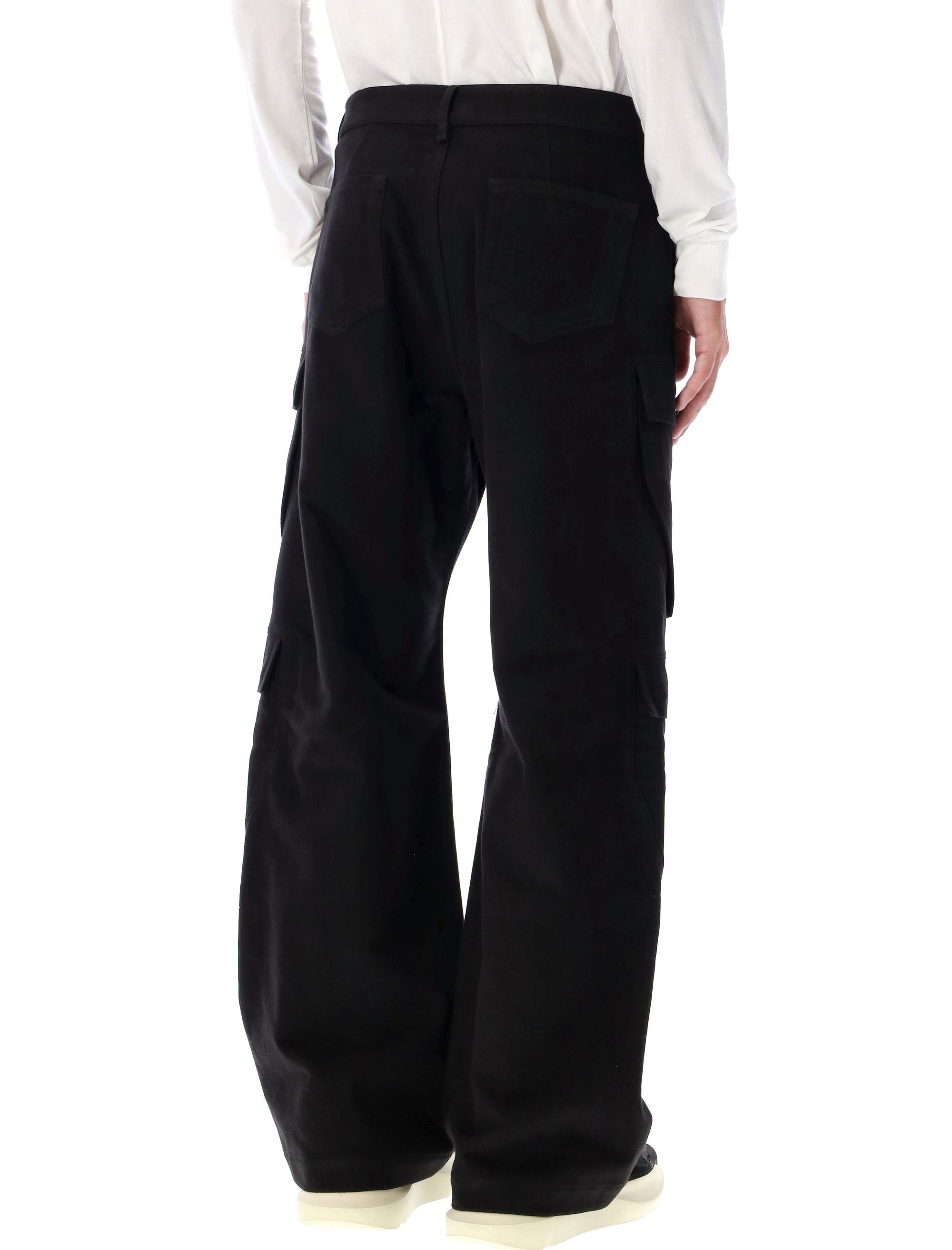 RICK OWENS Men's Cargo Pants with Pockets for FW25