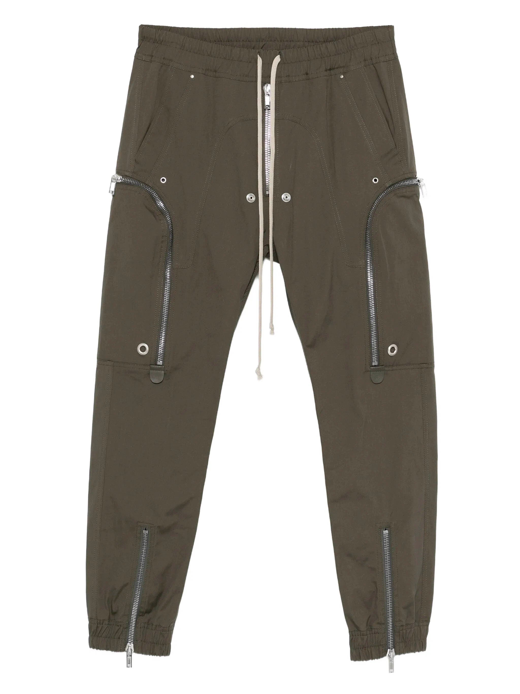 RICK OWENS Slim Fit Cargo Pants with Elastic Waist - Size 48