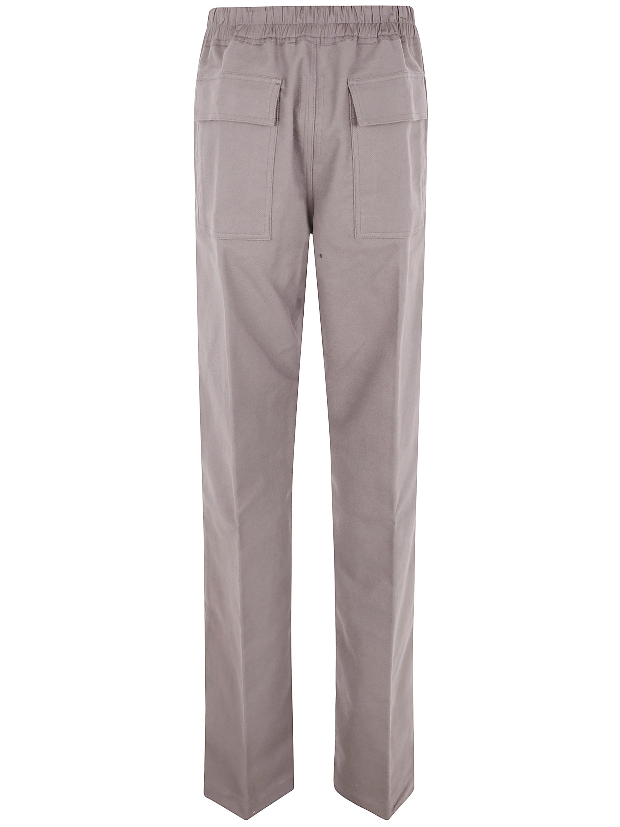 RICK OWENS Wide Straight Leg Drawstring Trousers